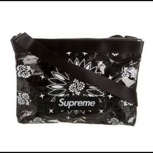 Supreme 2021 Black Bandana Tarp Bag